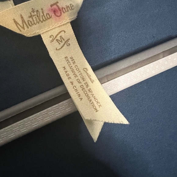 Matilda Jane blue boho puff sleeve dress - Picture 3 of 5